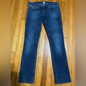 True Religion Slim Straight Flap Pockets Jeans Size 30